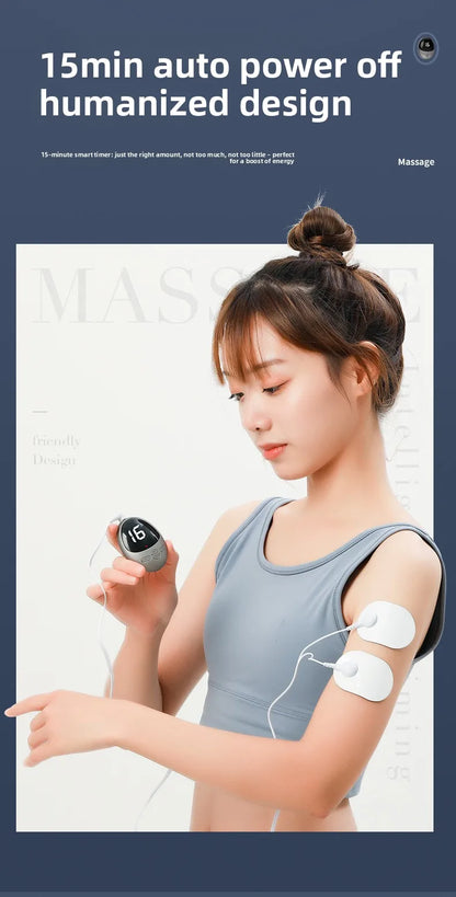 EMS Mini Massage Patch Shoulder and Neck Pulse Therapy Device Portable Electric Neck Massager Smart Cervical Massager