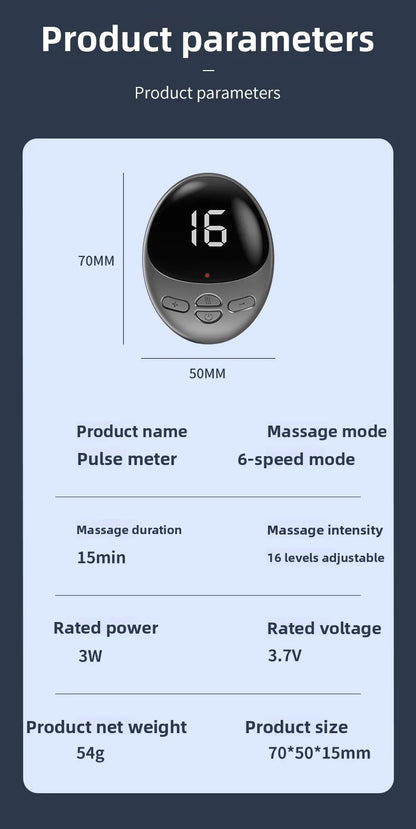 EMS Mini Massage Patch Shoulder and Neck Pulse Therapy Device Portable Electric Neck Massager Smart Cervical Massager
