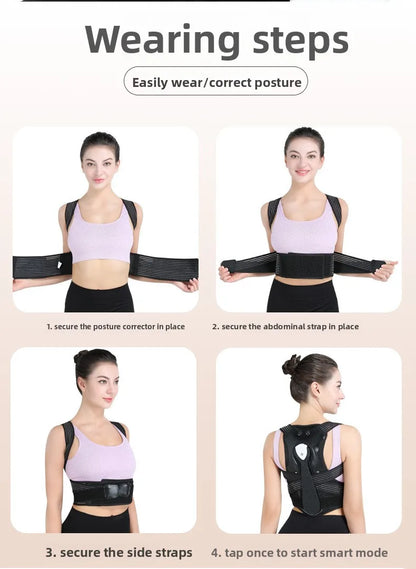 Smart Vibration Posture Corrector, Hunchback Correction Belt, Summer Children's Stretching Posture Belt