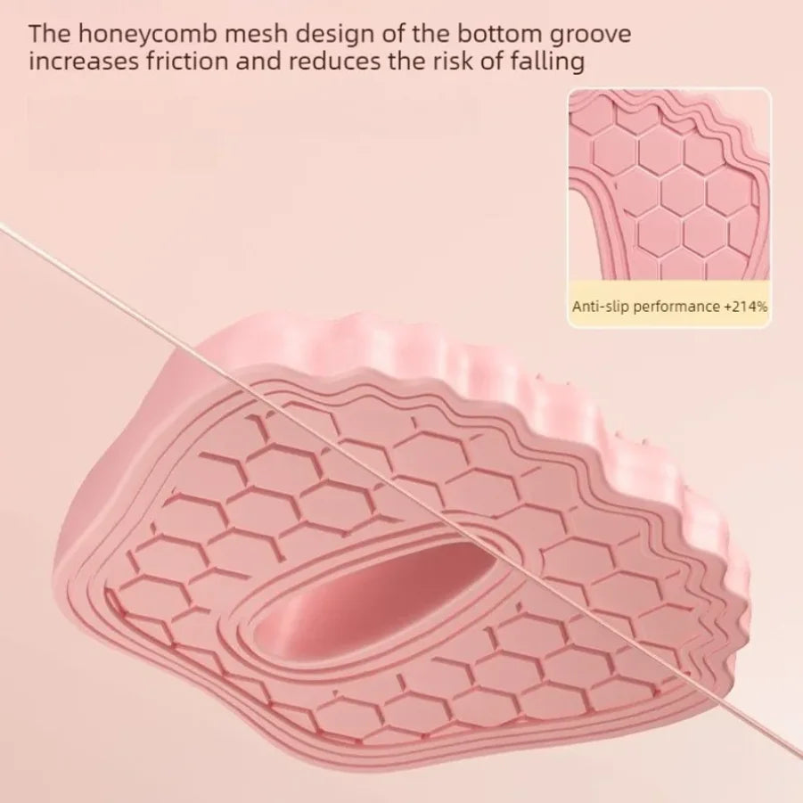 Anti-slip Acupressure Foot Massager Pad Inflatable Foot Massager Strong Suction Cups Foldable Portable Drainage Holes