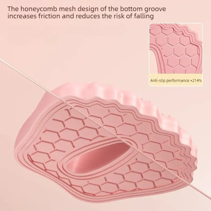 Anti-slip Acupressure Foot Massager Pad Inflatable Foot Massager Strong Suction Cups Foldable Portable Drainage Holes