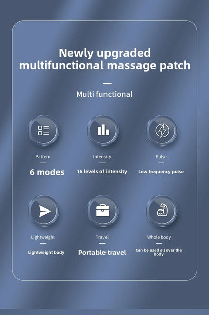EMS Mini Massage Patch Shoulder and Neck Pulse Therapy Device Portable Electric Neck Massager Smart Cervical Massager