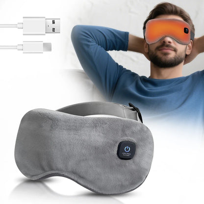 Cordless Heated Eye Mask for Dry Eyes 3 Levels Hot Compress Smart Timing Sleeping Mask Electric Warm Eye Compress for Eye Relief