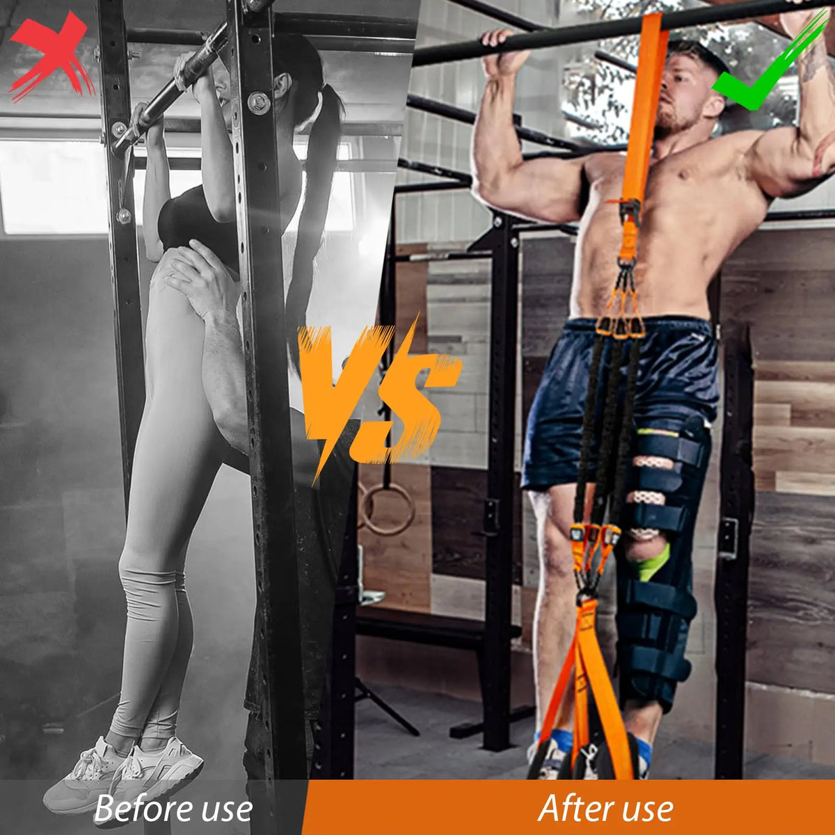 Pull Up Assistance Bands Set Resistance Strap for Pull-ups Assist for Men Women Hanging Training Chin-up Workout Body Stretching