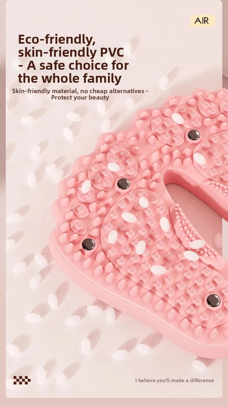 Anti-slip Acupressure Foot Massager Pad Inflatable Foot Massager Strong Suction Cups Foldable Portable Drainage Holes