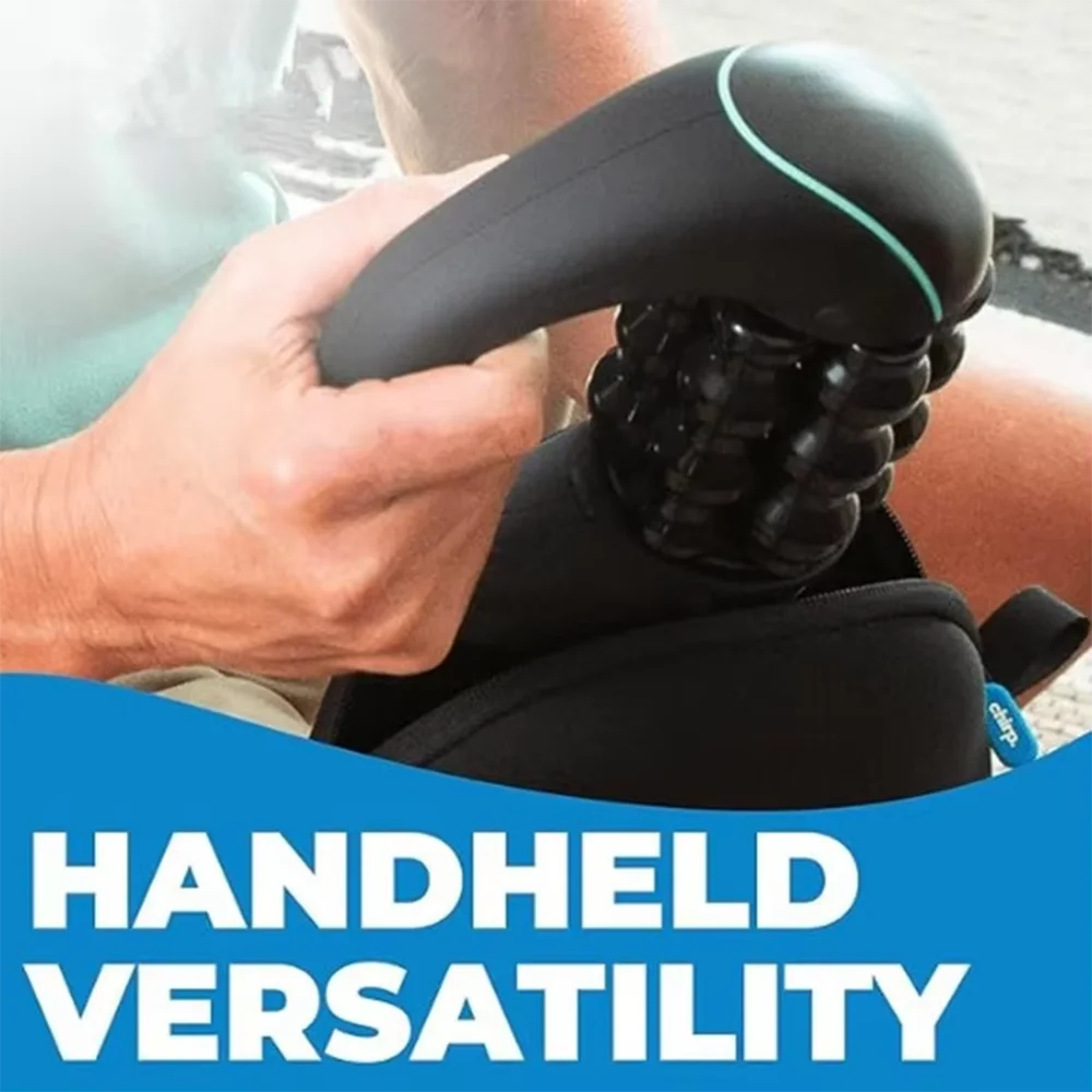 Mini Rolling Percussive Massager Whole Body Fatigue Relief Deep Tissue and Muscle Recovery Rechargeable Powerful 3-Speed Spin