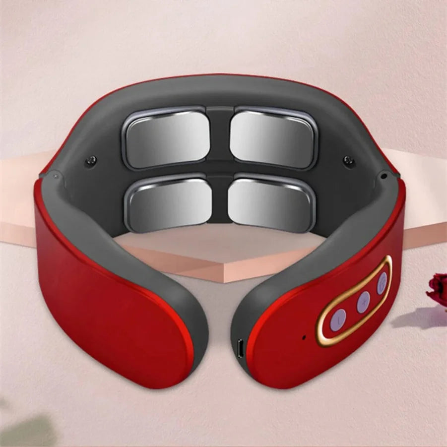Electric Neck and Shoulder Pulse Massager 6 mode 9 levels Adjustable Cervical Vertebra Relax Pain Relief Kneading Machine