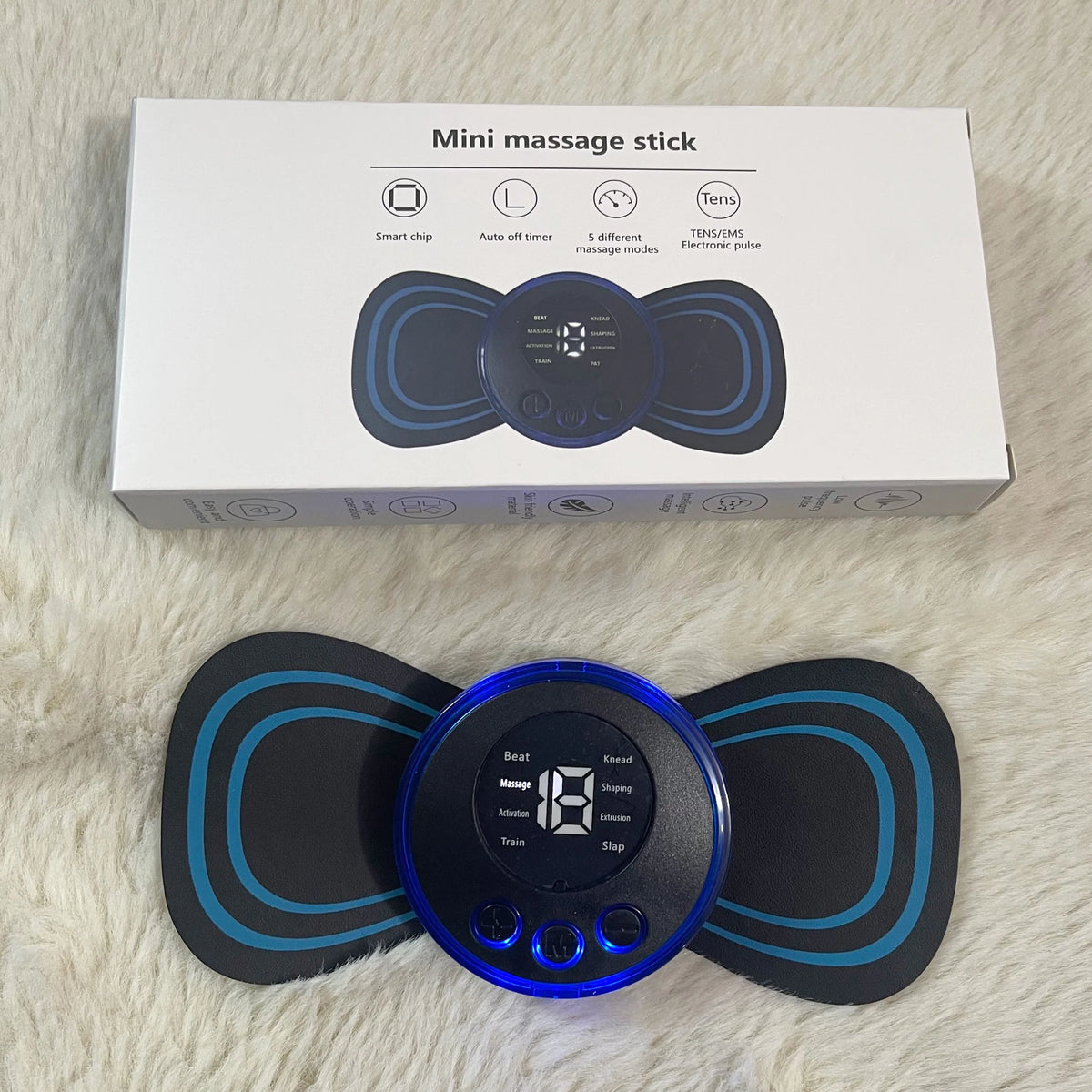 8 Modes 19 Gears Electric Pulse Neck Massager Cervical Back Muscle Pain Relief Tool Shoulder Leg Body Mini Massage Relax Cushion