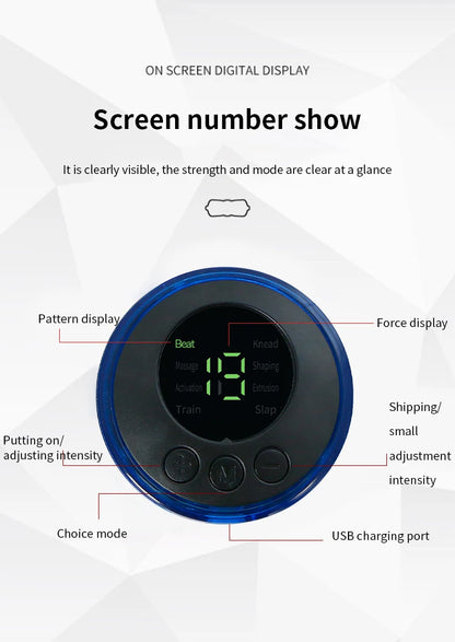 8 Modes 19 Gears Electric Pulse Neck Massager Cervical Back Muscle Pain Relief Tool Shoulder Leg Body Mini Massage Relax Cushion
