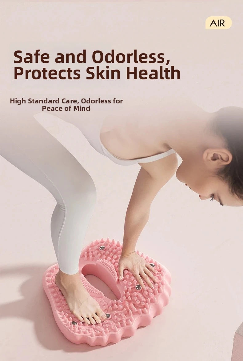 Anti-slip Acupressure Foot Massager Pad Inflatable Foot Massager Strong Suction Cups Foldable Portable Drainage Holes