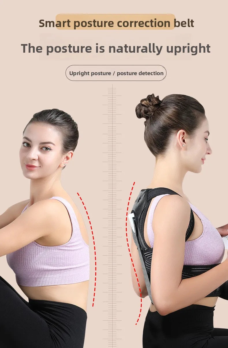 Smart Vibration Posture Corrector, Hunchback Correction Belt, Summer Children's Stretching Posture Belt