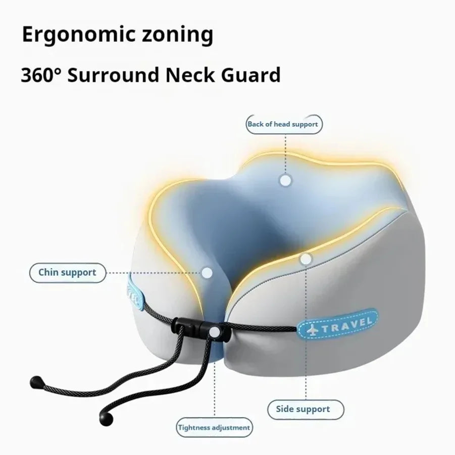 Memory Foam Neck Pillow Travel Pillow Portable U Shape Pillow for Airplane Or Office Home Comfort Support