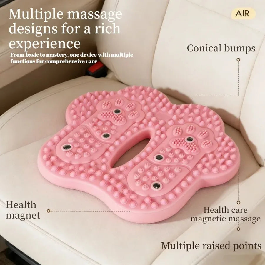 Anti-slip Acupressure Foot Massager Pad Inflatable Foot Massager Strong Suction Cups Foldable Portable Drainage Holes