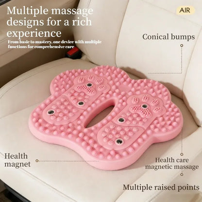 Anti-slip Acupressure Foot Massager Pad Inflatable Foot Massager Strong Suction Cups Foldable Portable Drainage Holes