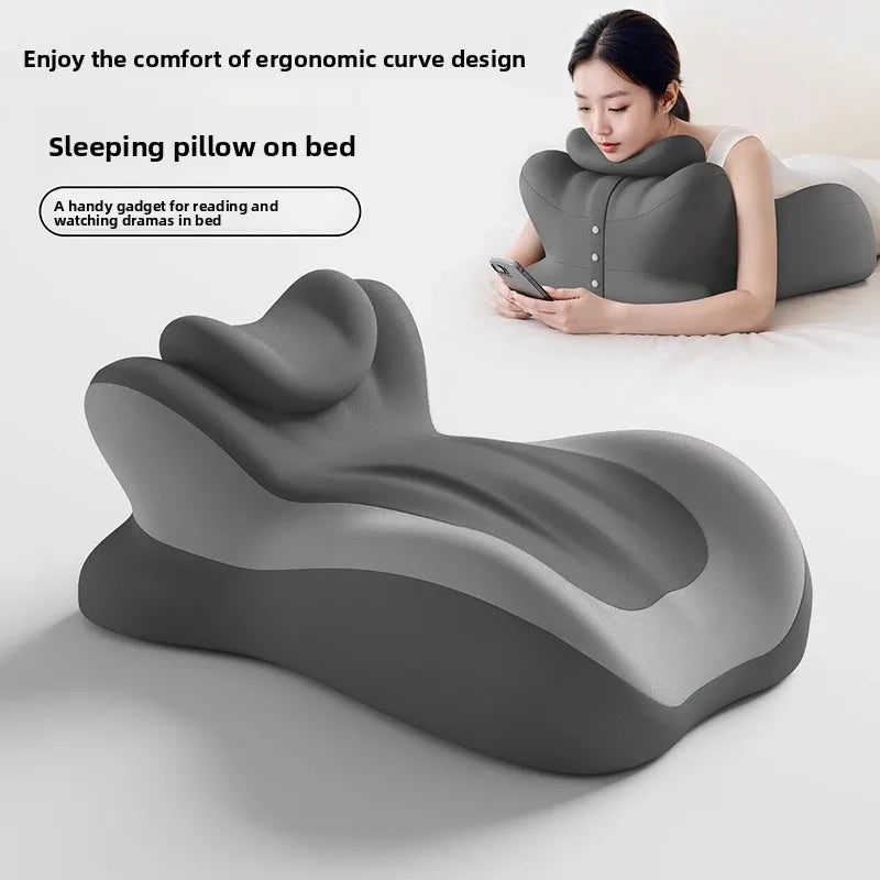Memory Cotton Cushion Sleeping Pillow Lying on The Bed Multi-functional Pillow Sleep on The Stomach Playing Mobile Phone Cushion