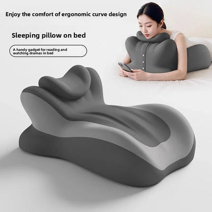 Memory Cotton Cushion Sleeping Pillow Lying on The Bed Multi-functional Pillow Sleep on The Stomach Playing Mobile Phone Cushion