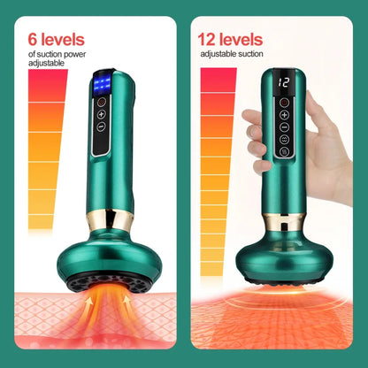 Smart Body Massager Vacuum Suction Device Cellulite Fat Bruning Handheld Chinese Sculpting Heating Cans For Belly Back Massage