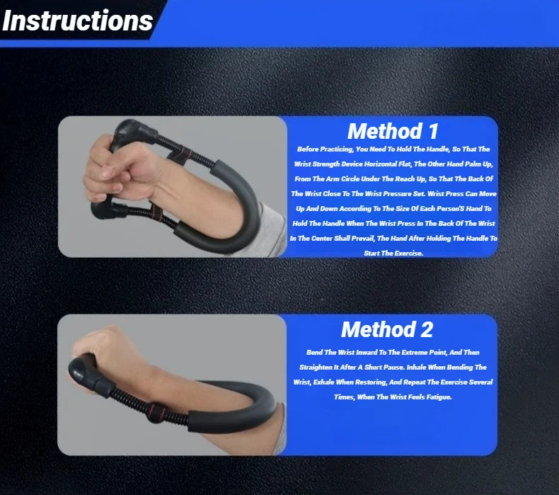 Adjustable Arm Trainer Forearm Hand Wrist Exercises Force Power Strengthener Fitness Equipment Grips Workout Training