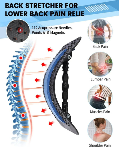 Back extensor, lumbar support, relieve back pain relief lumbar, for herniated disc lower back and upper back support