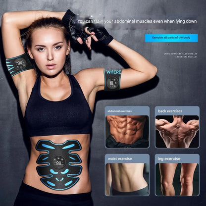 New USB smart timer abdominal massage device, home muscle relaxation fitness equipment for men and women