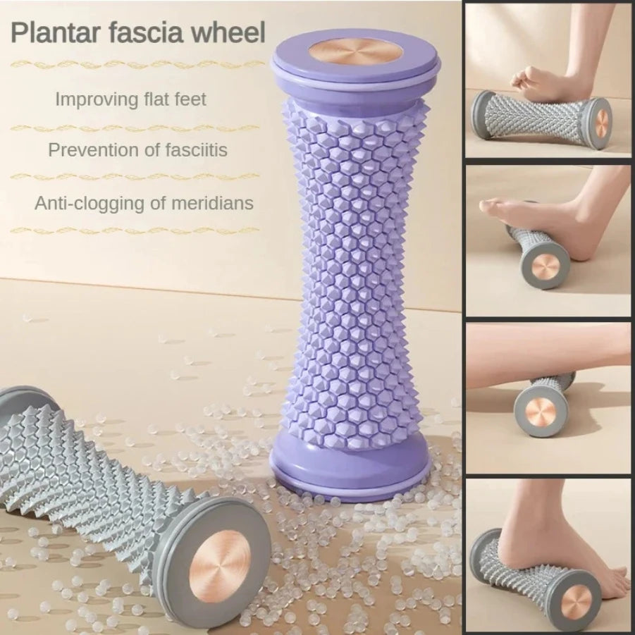 Foot Leg Roller Massager Yoga Plantar Fascia Home Fitness Fingerpressure Board Deep Muscle Relaxation Massage Ergonomic
