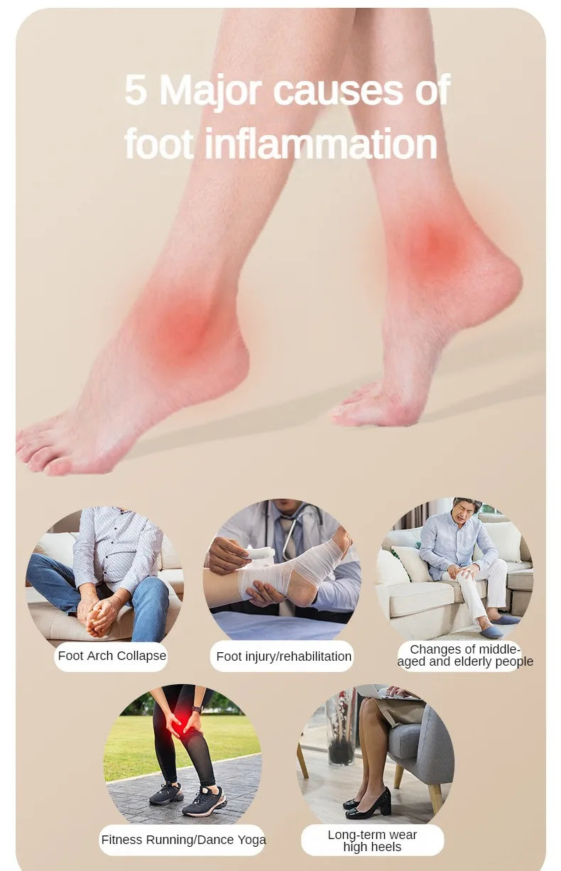 Foot Leg Roller Massager Yoga Plantar Fascia Home Fitness Fingerpressure Board Deep Muscle Relaxation Massage Ergonomic