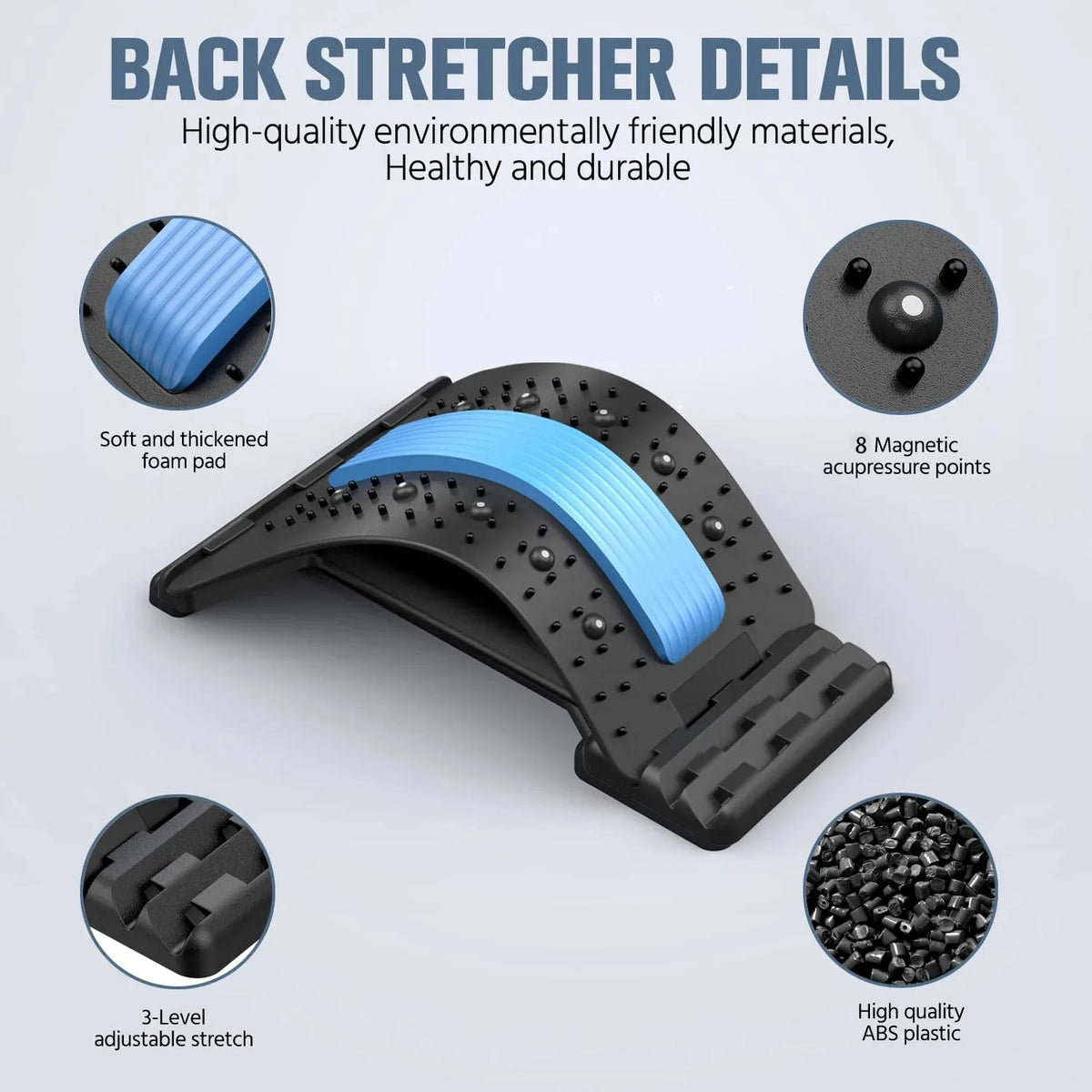 Back extensor, lumbar support, relieve back pain relief lumbar, for herniated disc lower back and upper back support
