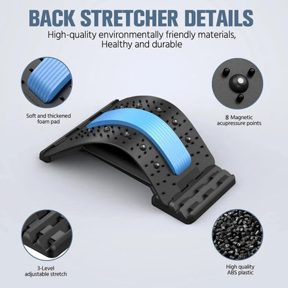 Back extensor, lumbar support, relieve back pain relief lumbar, for herniated disc lower back and upper back support