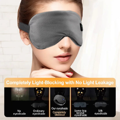 Cordless Heated Eye Mask for Dry Eyes 3 Levels Hot Compress Smart Timing Sleeping Mask Electric Warm Eye Compress for Eye Relief