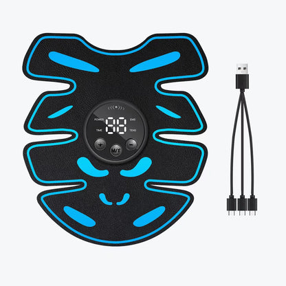 New USB smart timer abdominal massage device, home muscle relaxation fitness equipment for men and women