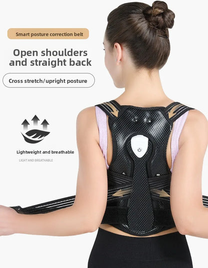 Smart Vibration Posture Corrector, Hunchback Correction Belt, Summer Children's Stretching Posture Belt