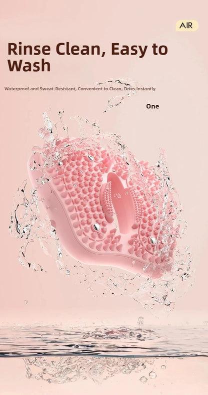 Anti-slip Acupressure Foot Massager Pad Inflatable Foot Massager Strong Suction Cups Foldable Portable Drainage Holes