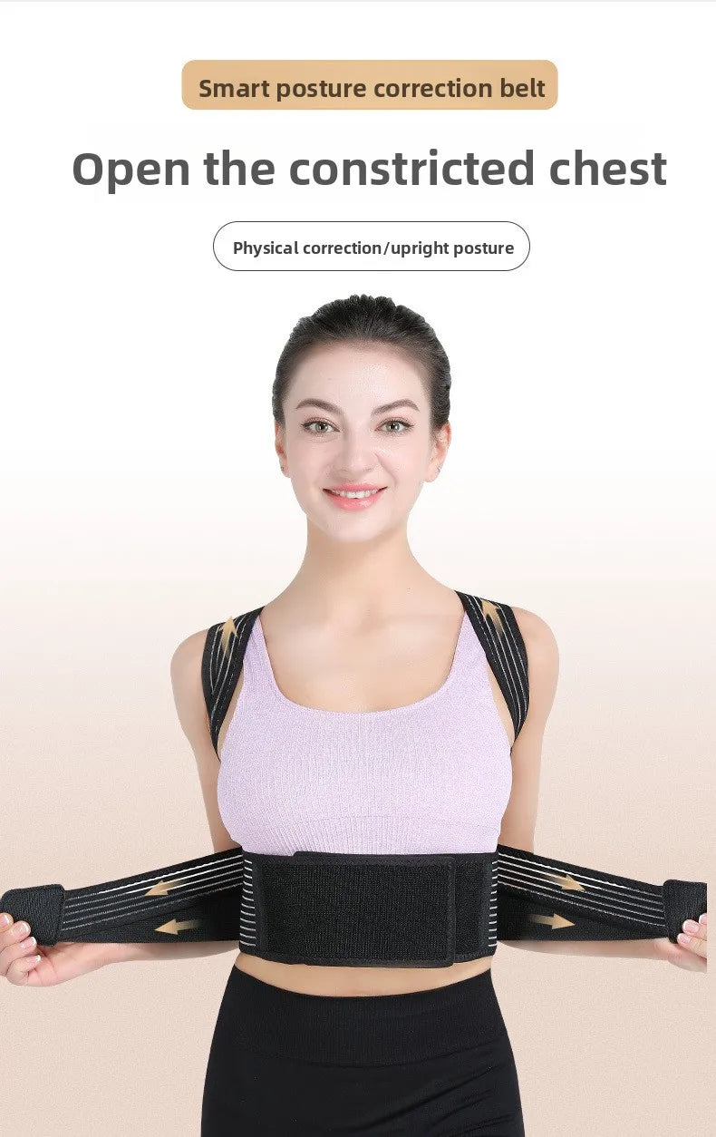 Smart Vibration Posture Corrector, Hunchback Correction Belt, Summer Children's Stretching Posture Belt
