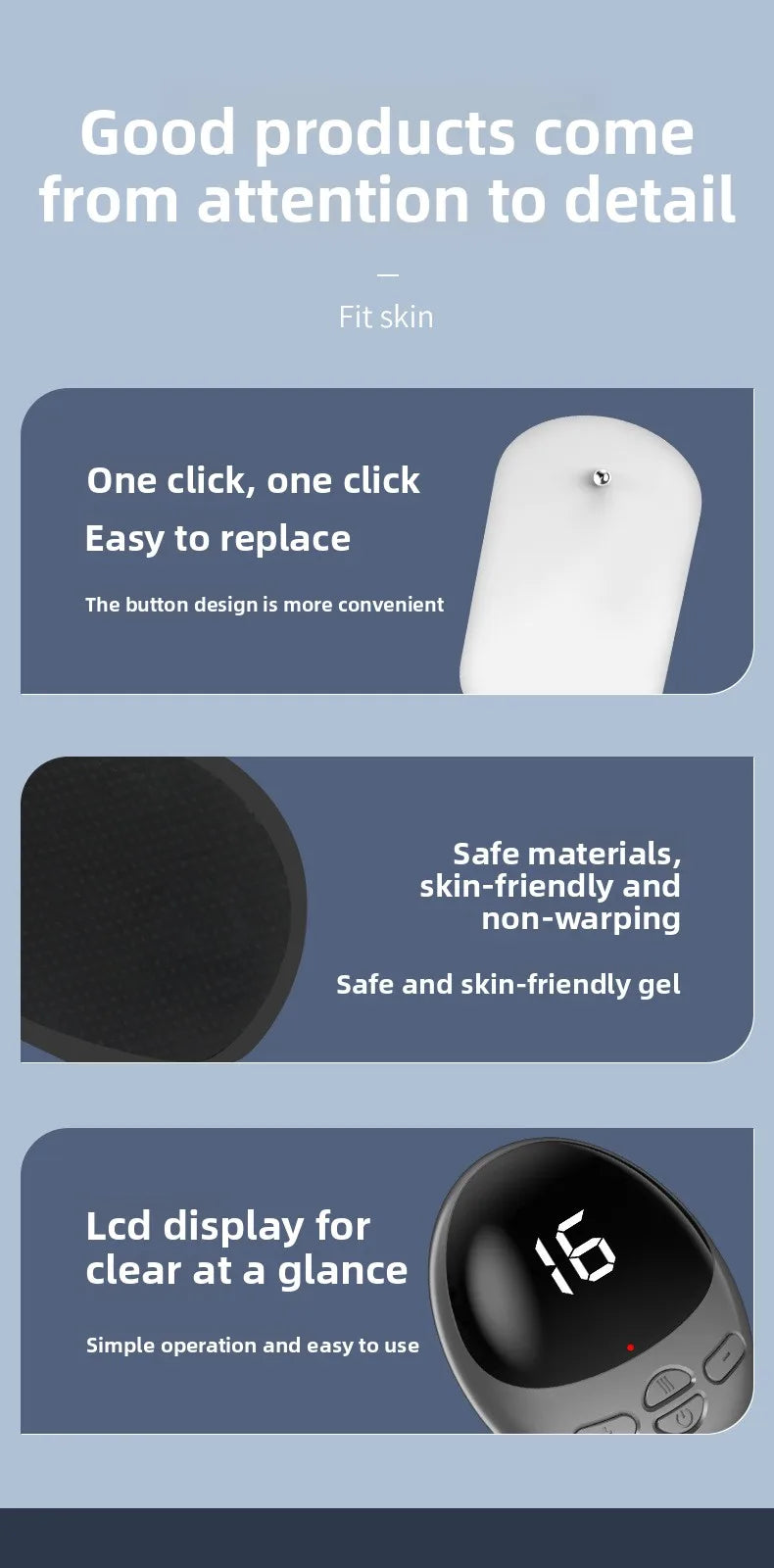 EMS Mini Massage Patch Shoulder and Neck Pulse Therapy Device Portable Electric Neck Massager Smart Cervical Massager
