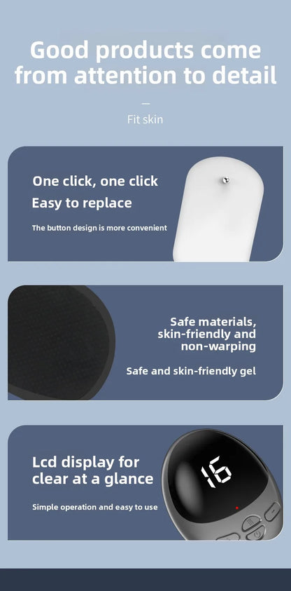 EMS Mini Massage Patch Shoulder and Neck Pulse Therapy Device Portable Electric Neck Massager Smart Cervical Massager