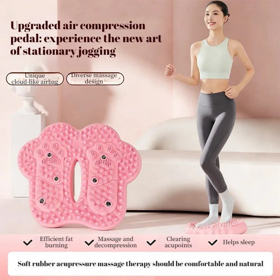 Anti-slip Acupressure Foot Massager Pad Inflatable Foot Massager Strong Suction Cups Foldable Portable Drainage Holes