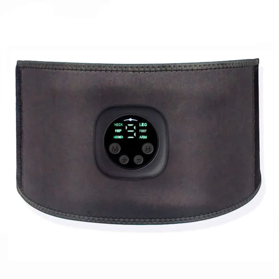 Smart pulse EMS abs belt, abdominal muscle patch, weight loss massage fitness device, black technology fat burning machine
