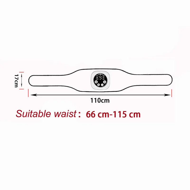 Smart pulse EMS abs belt, abdominal muscle patch, weight loss massage fitness device, black technology fat burning machine