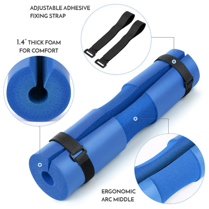 Foam Barbell Bar Cover Pad Weight Lifting Squat Shoulder Protector Support Pad Cushioned Hip Push Bar Protection Pad