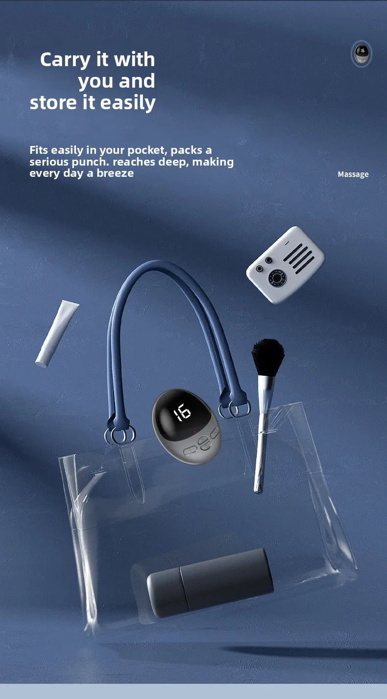 EMS Mini Massage Patch Shoulder and Neck Pulse Therapy Device Portable Electric Neck Massager Smart Cervical Massager