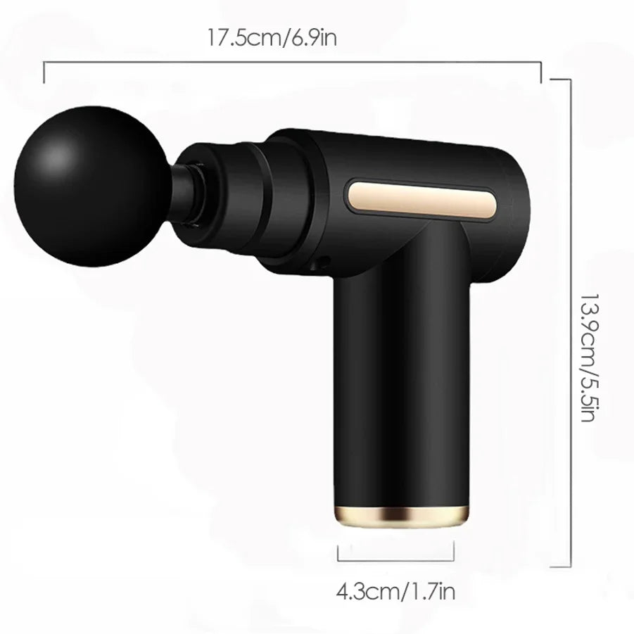 30 Level Massage Gun Fascia Deep Muscle Relax Body Neck Massager Electric Fitness Equipment Noise Reduction Male Female