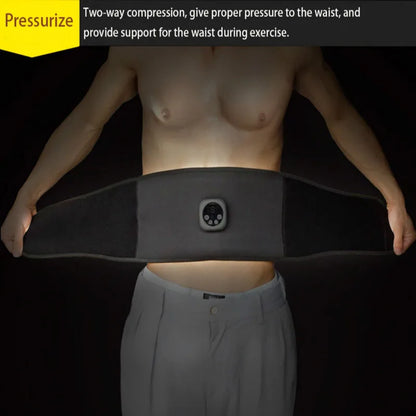 Smart pulse EMS abs belt, abdominal muscle patch, weight loss massage fitness device, black technology fat burning machine