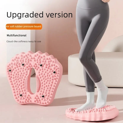 Anti-slip Acupressure Foot Massager Pad Inflatable Foot Massager Strong Suction Cups Foldable Portable Drainage Holes