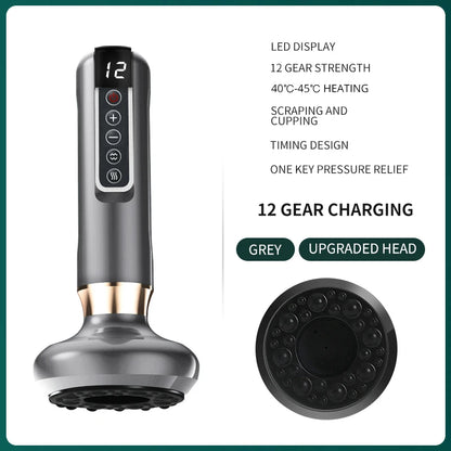 Smart Body Massager Vacuum Suction Device Cellulite Fat Bruning Handheld Chinese Sculpting Heating Cans For Belly Back Massage