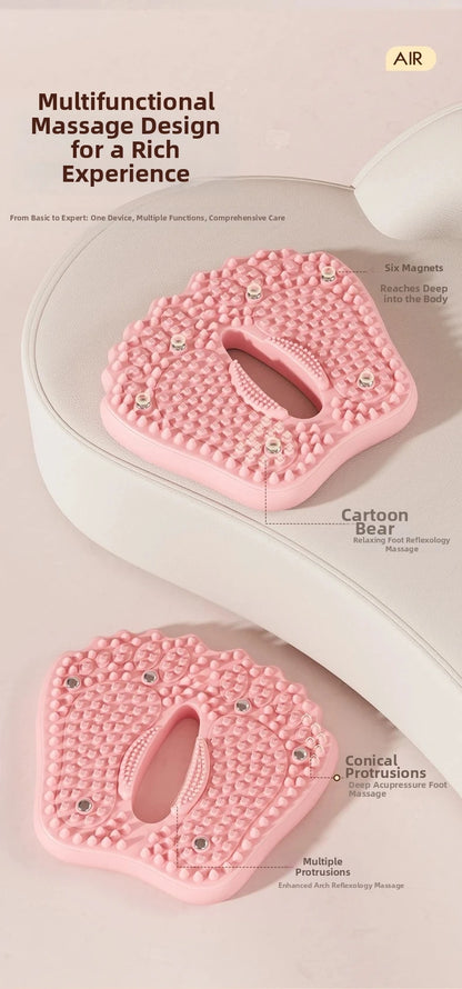 Anti-slip Acupressure Foot Massager Pad Inflatable Foot Massager Strong Suction Cups Foldable Portable Drainage Holes