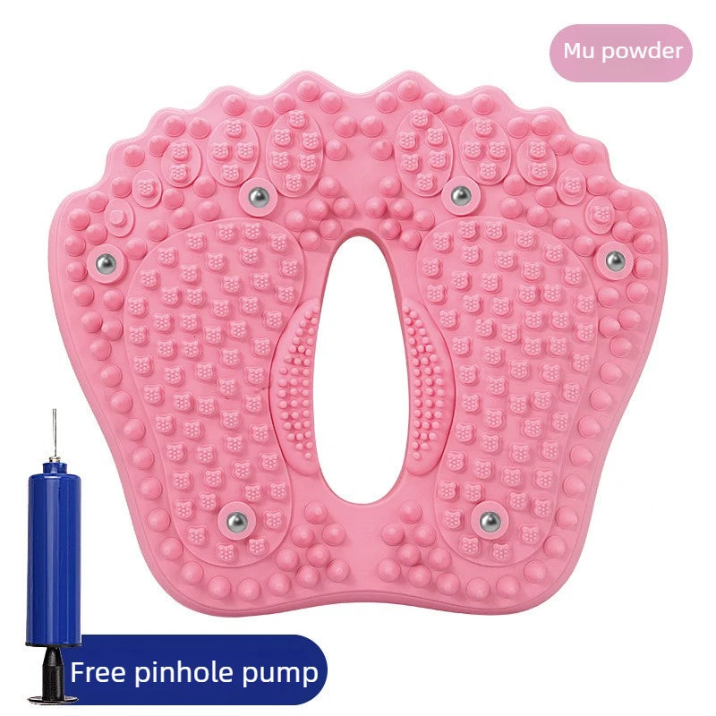 Anti-slip Acupressure Foot Massager Pad Inflatable Foot Massager Strong Suction Cups Foldable Portable Drainage Holes