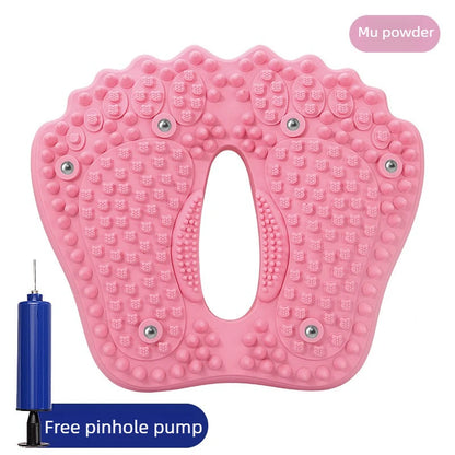 Anti-slip Acupressure Foot Massager Pad Inflatable Foot Massager Strong Suction Cups Foldable Portable Drainage Holes